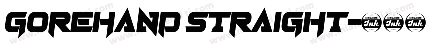 Gorehand Straight字体转换